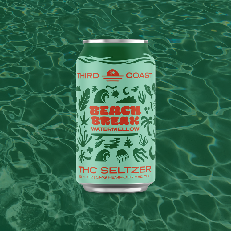 Unwind with Beach Break THC Seltzer: The Refreshing Cannabis Beverage Experience