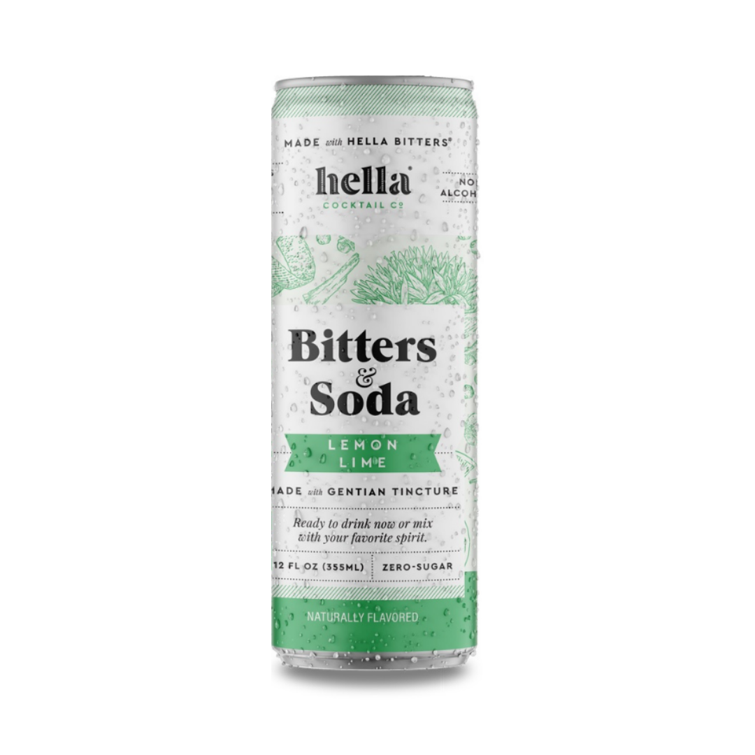 Bitters & Soda Lemon Lime | 12oz Can